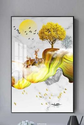 File tranh quảng cáo File tranh hiện đại pha lê gương KF66936 (download file gốc)