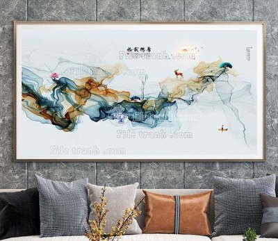 Tải file File tranh hiện đại pha lê gương KF66940 (gốc) làm tranh treo tường