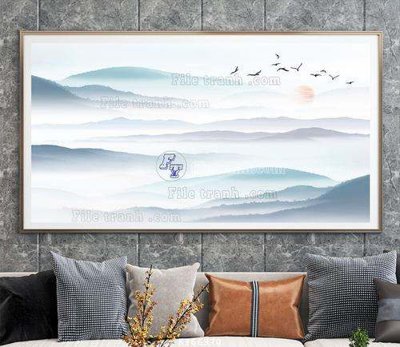 Tải xuống file tranh gốc File tranh hiện đại pha lê gương KF66970 (PSD/TIFF)