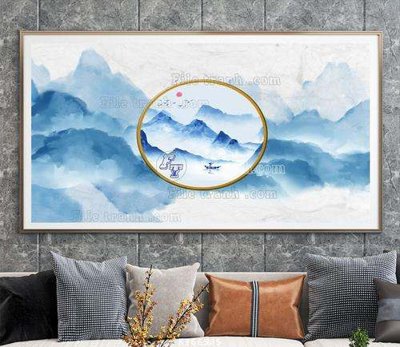 File gốc File tranh hiện đại pha lê gương KF66985 (phong cách) cổ điển