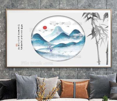 File in lụa File tranh hiện đại pha lê gương KF66989 (tân cổ điển) File tranh hiện đại pha lê gương KF66989