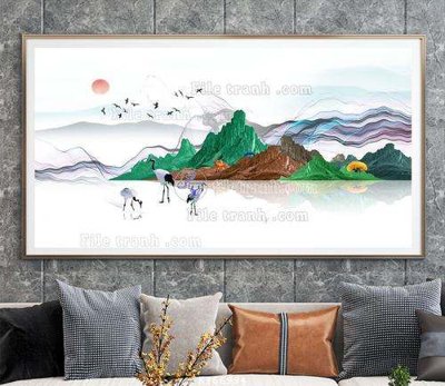 Mua file gốc File tranh hiện đại pha lê gương KF66994 (chất lượng) tại Filetranh.com