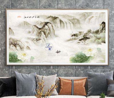 File gốc File tranh hiện đại pha lê gương KF67016 (in mica) cắt laser