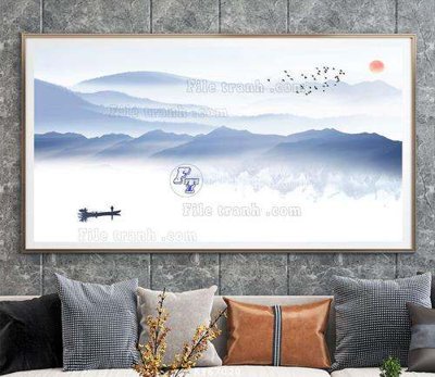 File gốc File tranh hiện đại pha lê gương KF67020 (cho in ấn) từ kho Filetranh