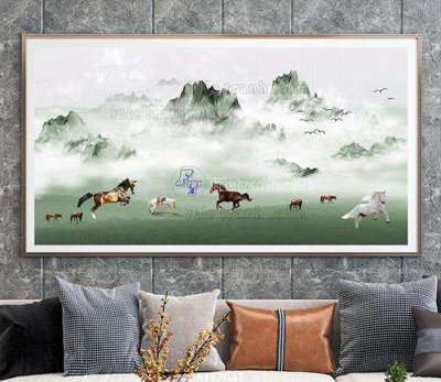 File ảnh File tranh hiện đại pha lê gương KF67027 (gốc) cho trang trí nhà hàng