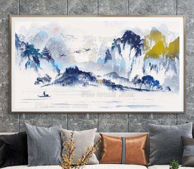 File tranh gốc PSD File tranh hiện đại pha lê gương KF67037 còn nguyên layer