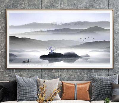 File in trần File tranh hiện đại pha lê gương KF67041 (file gốc) xuyên sáng