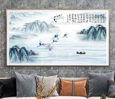 File gốc File tranh hiện đại pha lê gương KF67061 (in mica) làm quà tặng