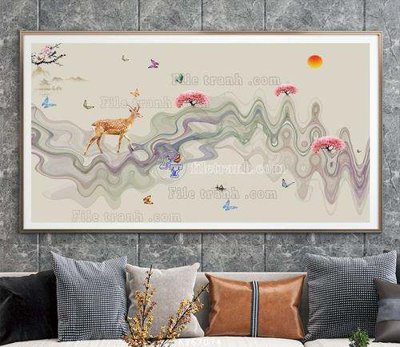 File gốc in ấn File tranh hiện đại pha lê gương KF67074 (sẵn sàng tải về)