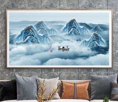 File gốc File tranh hiện đại pha lê gương KF67081 (in tráng gương) ốp tường