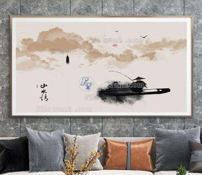 File tranh File tranh hiện đại pha lê gương KF67092 (bản gốc) in canvas