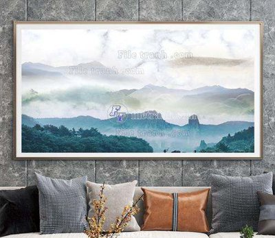 Ảnh gốc File tranh hiện đại pha lê gương KF67093 (độ nét cao) in tráng gương