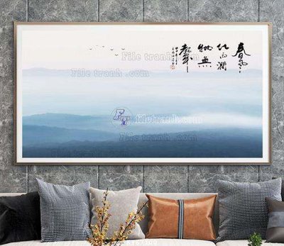 File ảnh File tranh hiện đại pha lê gương KF67100 (gốc) cho trang trí nhà hàng