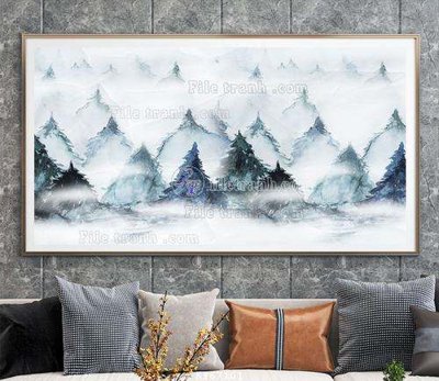 Tải file File tranh hiện đại pha lê gương KF67101 (gốc) làm file tranh quảng cáo