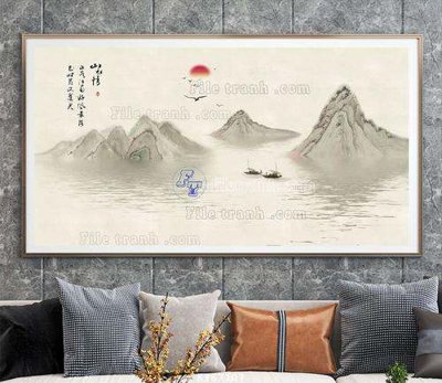 Download file File tranh hiện đại pha lê gương KF67107 (gốc) cho xưởng in