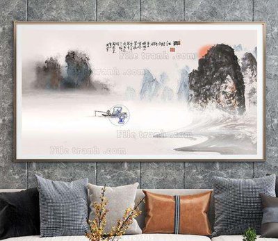 File gốc File tranh hiện đại pha lê gương KF67109 (in mica) làm quà tặng