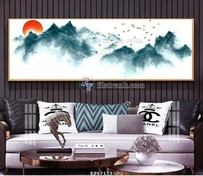 Download file gốc File tranh hiện đại pha lê gương KF67113 (in mica) trong suốt