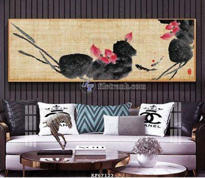 File tranh File tranh hiện đại pha lê gương KF67123 (gốc) in vải canvas