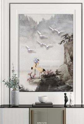 Hình ảnh file gốc in lụa File tranh hiện đại pha lê gương KF67178