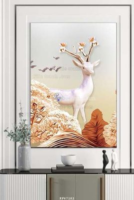 Tải file File tranh hiện đại pha lê gương KF67182 (gốc) làm tranh treo tường