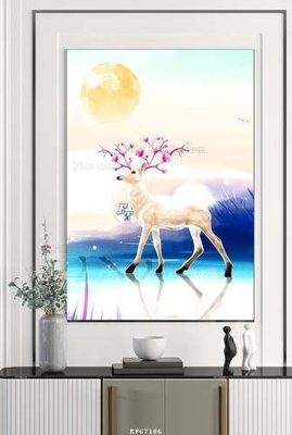 File tranh quảng cáo File tranh hiện đại pha lê gương KF67186 (file gốc) chuyên nghiệp