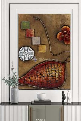 Cung cấp file tranh gốc File tranh hiện đại pha lê gương KF67206 độc quyền