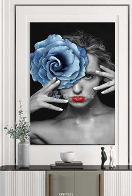 File ảnh File tranh hiện đại pha lê gương KF67221 (gốc) trang trí khách sạn