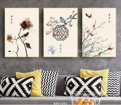 File gốc in mica File tranh hiện đại pha lê gương KF67262 chất lượng