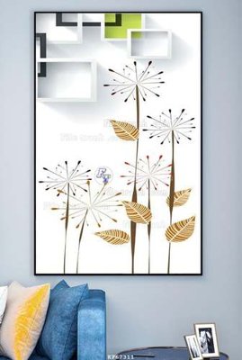 File ảnh File tranh hiện đại pha lê gương KF67311 (gốc) cho trang trí nội thất