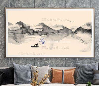 File tranh File tranh hiện đại pha lê gương KF67329 (gốc) chủ đề trừu tượng