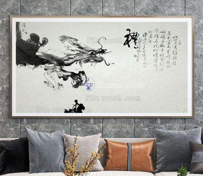 File in trần File tranh hiện đại pha lê gương KF67338 (file gốc) chủ đề vũ trụ