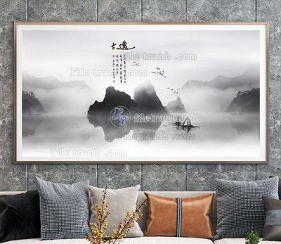 Tải file File tranh hiện đại pha lê gương KF67339 (gốc) chủ đề tôn giáo