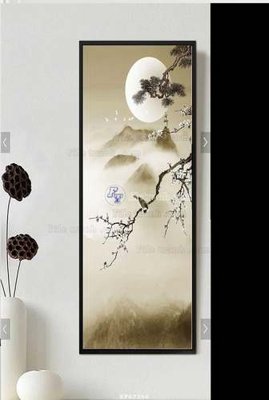 File in lụa File tranh hiện đại pha lê gương KF67356 (chất lượng cao) File tranh hiện đại pha lê gương KF67356