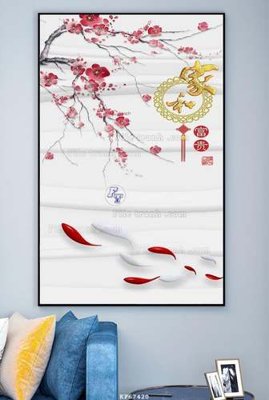 File tranh File tranh hiện đại pha lê gương KF67420 (bản gốc) treo tường