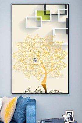 File tranh File tranh hiện đại pha lê gương KF67431 (gốc) in backlit film