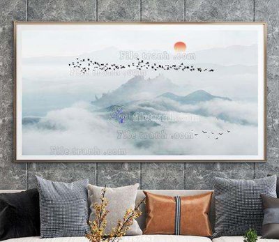 File gốc File tranh hiện đại pha lê gương KF67467 (PNG) nền trong suốt