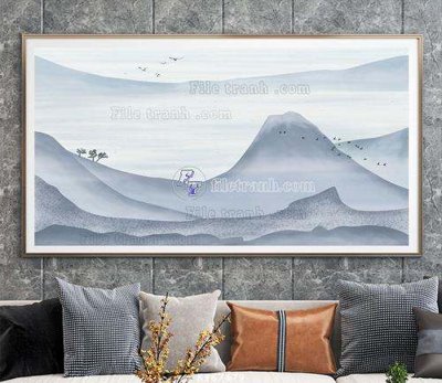 File gốc File tranh hiện đại pha lê gương KF67479 (dành cho trang trí nội thất)