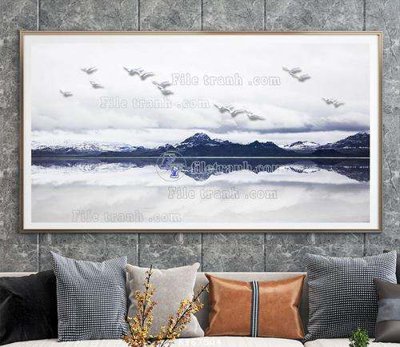 Hình ảnh file gốc in lụa File tranh hiện đại pha lê gương KF67504