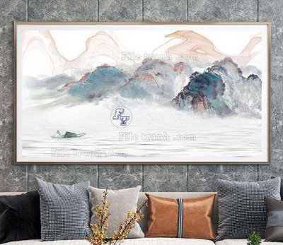 Download file gốc File tranh hiện đại pha lê gương KF67510 (in lụa) cao cấp