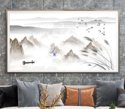 File ảnh File tranh hiện đại pha lê gương KF67514 (gốc) in biển hiệu