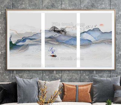 File tranh File tranh hiện đại pha lê gương KF67573 (gốc) in backlit film