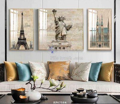 File in trần File tranh hiện đại pha lê gương KF67584 (bản gốc) trời sao