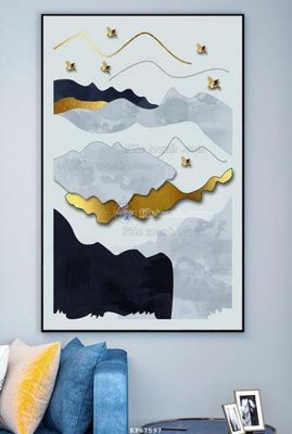 File in trần File tranh hiện đại pha lê gương KF67597 (bản gốc) phong cảnh