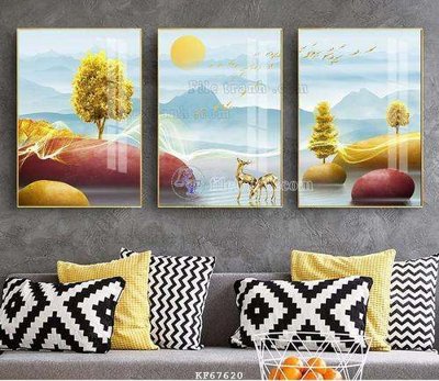 File gốc File tranh hiện đại pha lê gương KF67620 (in ấn) màu sắc trung thực