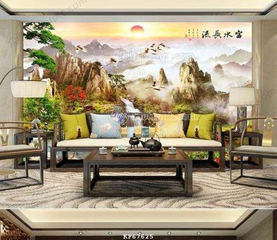 File gốc File tranh hiện đại pha lê gương KF67625 (in lụa) trang trí tường