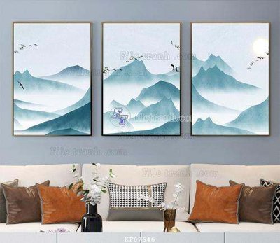 File gốc in ấn File tranh hiện đại pha lê gương KF67646 chất lượng vượt trội