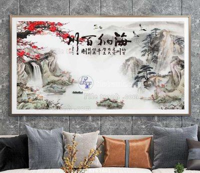 File in ấn chuyên nghiệp File tranh hiện đại pha lê gương KF67651 (file gốc)