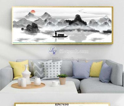 File gốc File tranh hiện đại pha lê gương KF67690 (in lụa) họa tiết 3D