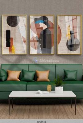 File in trần File tranh hiện đại pha lê gương KF67726 (bản gốc) bầu trời