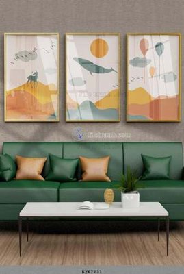 File gốc File tranh hiện đại pha lê gương KF67731 (ảnh chi tiết) để in lụa